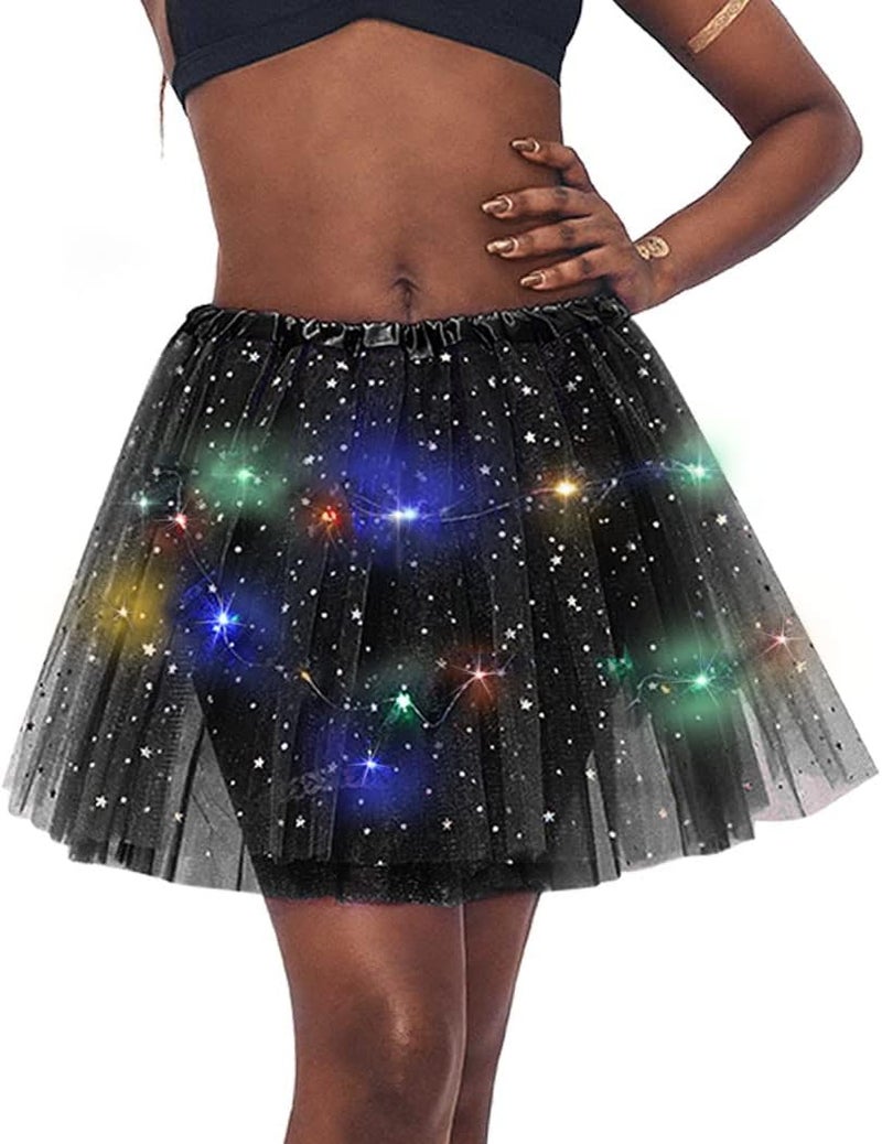 TWINKLEDE Light Up Tutu Skirt Led Tulle Tutus Glow Running Dance Costume Skirts for Women - Image 2